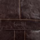 Планшет мужской на молнии, 3 наружных кармана, длинный ремень, цвет тёмно-коричневый - Фото 3