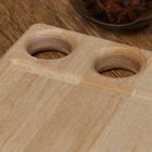 Доска разделочная и сервировочная Дарим Красиво «Функциональная №1», с желобом, дерево массив берёзы, 25×2 см - Фото 2