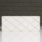 Кашпо деревянное "Эллада большая, сетка", белый, 25×12,5×10 см - Фото 4