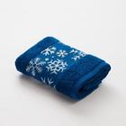 Полотенце махровое LoveLife «Снежинки», 30х60 см, цвет синий - фото 320140902