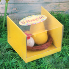 Сувенир цыпа "Цыпа в корзинке с цыплёнком и яйцом", h=5 см - Фото 2
