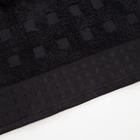 Полотенце махровое LoveLife Square 30*60 см, цв. черный,100% хл, 360 гр/м2 - Фото 2
