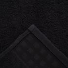 Полотенце махровое LoveLife Square 30*60 см, цв. черный,100% хл, 360 гр/м2 - Фото 3