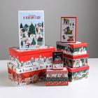 Набор подарочных коробок 10 в 1 «Новогодние истории», 12 × 7 × 4 - 32.5 × 20 × 12.5 см - фото 318376696