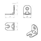 Уголок стяжки ТУНДРА krep, 2-16Д, оцинкованный, в упаковке 1 шт. - фото 21118782