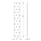 Пластина крепёжная ТУНДРА, 40×240×2 мм, цинк, в упаковке 1 шт. 5296472