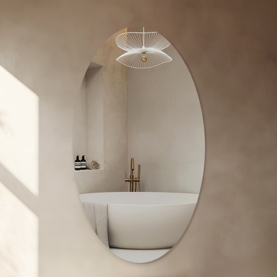 Зеркало интерьерное настенное, овальное, 66×39 см