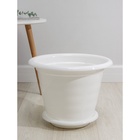 Горшок для цветов с поддоном «Виола», 16 л, пластиковый, белый - Фото 7