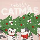 Полотенце "Этель"  Meowy Catmas 40х73 см, 100% хл, саржа 190 гр/м2 - Фото 3