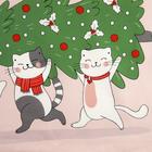 Полотенце "Этель"  Meowy Catmas 40х73 см, 100% хл, саржа 190 гр/м2 - Фото 4