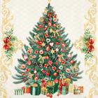 Новогоднее полотенце "Этель" Golden Christmas 40х73 см, 100% хл, саржа 190 гр/м2 - Фото 3