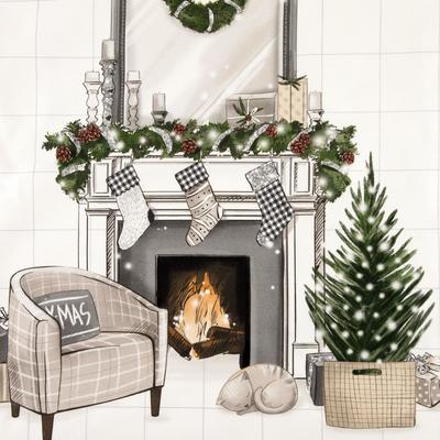 Полотенце «Этель» Magic winter 40×73 см, 100% хл, саржа 190 г/м²