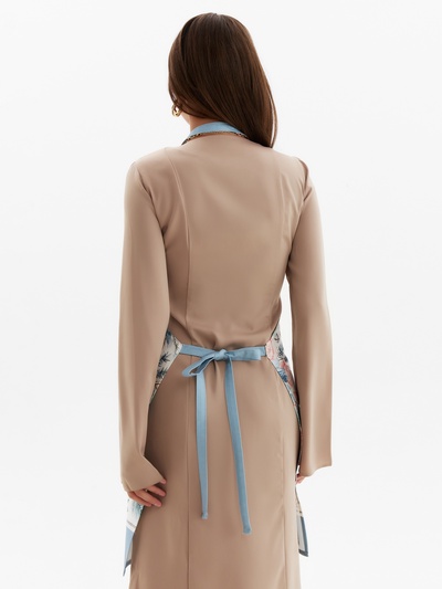 Фартук новогодний "Этель" Christmas flowers 60х70см, 100% хл, саржа 190 гр/м2