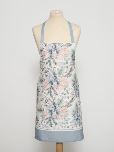 Фартук новогодний "Этель" Christmas flowers 60х70см, 100% хл, саржа 190 гр/м2