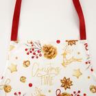 Фартук "Этель" Golden Christmas 60х70см, 100% хлопок, саржа 190 гр/м2  (артикул 5215722)  большой выбор товаров оптом и в розницу по низким ценам с доставкой