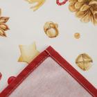 Фартук "Этель" Golden Christmas 60х70см, 100% хлопок, саржа 190 гр/м2  (артикул 5215722)  большой выбор товаров оптом и в розницу по низким ценам с доставкой