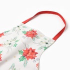 Фартук новогодний «Этель» Christmas red flowers 60×70 см, 100% хл, саржа 190 г/м² - Фото 11