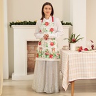 Фартук новогодний «Этель» Christmas red flowers 60×70 см, 100% хл, саржа 190 г/м² - Фото 4