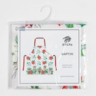 Фартук новогодний «Этель» Christmas red flowers 60×70 см, 100% хл, саржа 190 г/м² - Фото 9