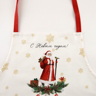 Фартук новогодний «Этель. Новогодняя ярмарка», 60×70 см, 100% хлопок, саржа 190 г/м²