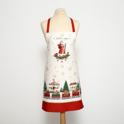 Фартук новогодний «Этель. Новогодняя ярмарка», 60×70 см, 100% хлопок, саржа 190 г/м²