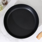 Сковорода, d=34 см, без ручек, антипригарное покрытие, цвет чёрный - Фото 2