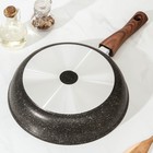Сковорода KUKMARA Granit ultra original, d=28 см, съёмная ручка, антипригарное покрытие, алюминий, чёрная - Фото 3