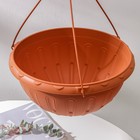 Кашпо для цветов подвесное «Джулия», 8 л, коричневое - Фото 2