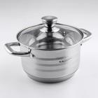 Кастрюля Катунь «Элис», 3.5 л, d=20 см, капсульное дно, индукция, нержавеющая сталь, AISI - 201 - Фото 1