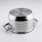 Кастрюля Катунь «Элис», 3.5 л, d=20 см, капсульное дно, индукция, нержавеющая сталь, AISI - 201 - Фото 4