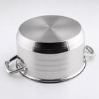 Кастрюля Катунь «Элис», 5.5 л, d=24 см, капсульное дно, индукция, нержавеющая сталь, AISI - 201 - Фото 4