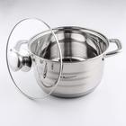 Кастрюля Катунь «Элис», 4.5 л, d=22 см, капсульное дно, индукция, нержавеющая сталь - Фото 3