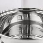 Набор кастрюль Катунь «Элис», 3 шт.: 1.8 л, 2.5 л, 3.5 л, индукция, нержавеющая сталь, AISI - 201 - Фото 4