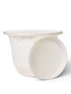 Горшок для цветов с поддоном «Лозанна», 17 л, d=41 см, пластиковый, белый - Фото 4