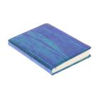 Ежедневник недатированный B6, 160 листов Glossy, обложка искусственная кожа, термотиснение, 2 ляссе, тонированный блок 70 г/м2, сине-зеленый металлик - Фото 2