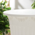 Горшок для цветов с поддоном «Лозанна», 25 л, пластиковый, белый - Фото 9