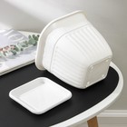 Горшок для цветов с поддоном «Лозанна», 3 л, пластиковый, белый - Фото 4