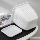 Горшок для цветов с поддоном «Лозанна», 5 л, пластиковый, цвет белый - Фото 4