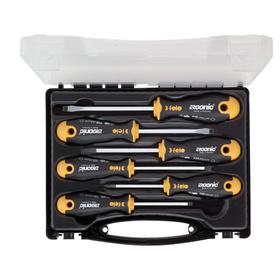 

Набор отверток Felo Ergonic 40020636, SL3-4-5.5-6.5, PH1-2, 6 шт., 3К пластик, в кейсе