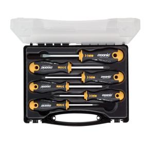 

Набор отверток Felo Ergonic 40010636, SL4-6.5, PZ1-2, PH1-2, 3К пластик, 6 шт., в кейсе