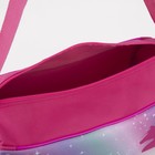 Сумка для фитнеса Единорог на молнии, наружный карман, цвет розовый - фото 9824224