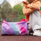 Сумка детская спортивная для девочки «Единорог», на молнии, наружный карман, цвет розовый - Фото 7