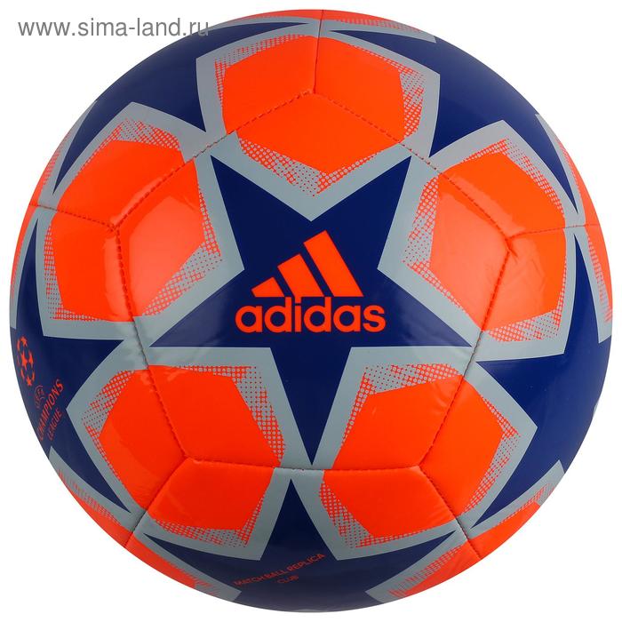 Мяч футбольный Fin 20 Club, размер 5, цвет оранжевый - Фото 1