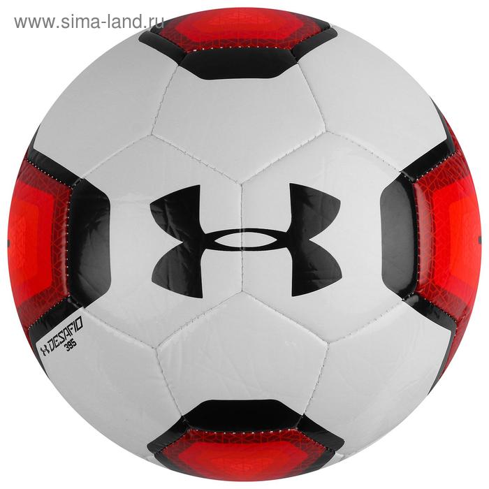 Мяч футбольный Under Armour Desafio 395, размер 5, 32 панели, TPU, машинная сшивка, белый/красный - Фото 1
