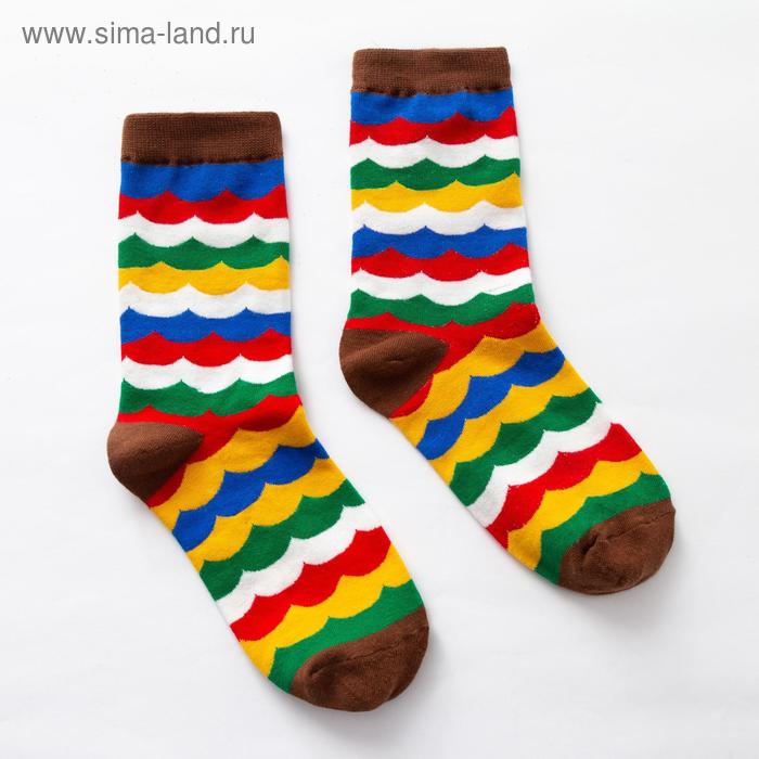 Носки MINAKU «Разноцветные», размер 36-41 (23-27 см) - Фото 1