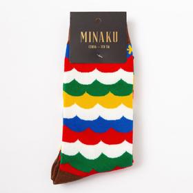 Носки MINAKU «Разноцветные», размер 36-41 (23-27 см)