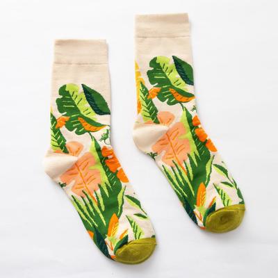 Носки женские MINAKU «Листья», размер 36-41 (23-27 см)