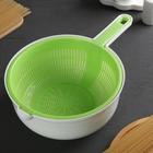 Дуршлаг с поддоном Альтернатива, 3 л, d=25 см, h=11.5 см, пластик, МИКС - Фото 6