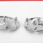 Серьги металл «Лица» слёзы, цвет серебро - Фото 2