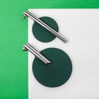 Серьги ассорти «Арт» линии, цвет зелёный в серебре - Фото 2